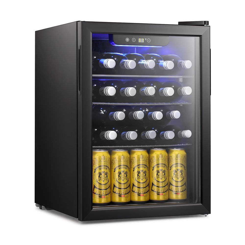 Wine Beer Fridge Cabinet - 16 Bottle Wine Cooler Cabinet Beverage