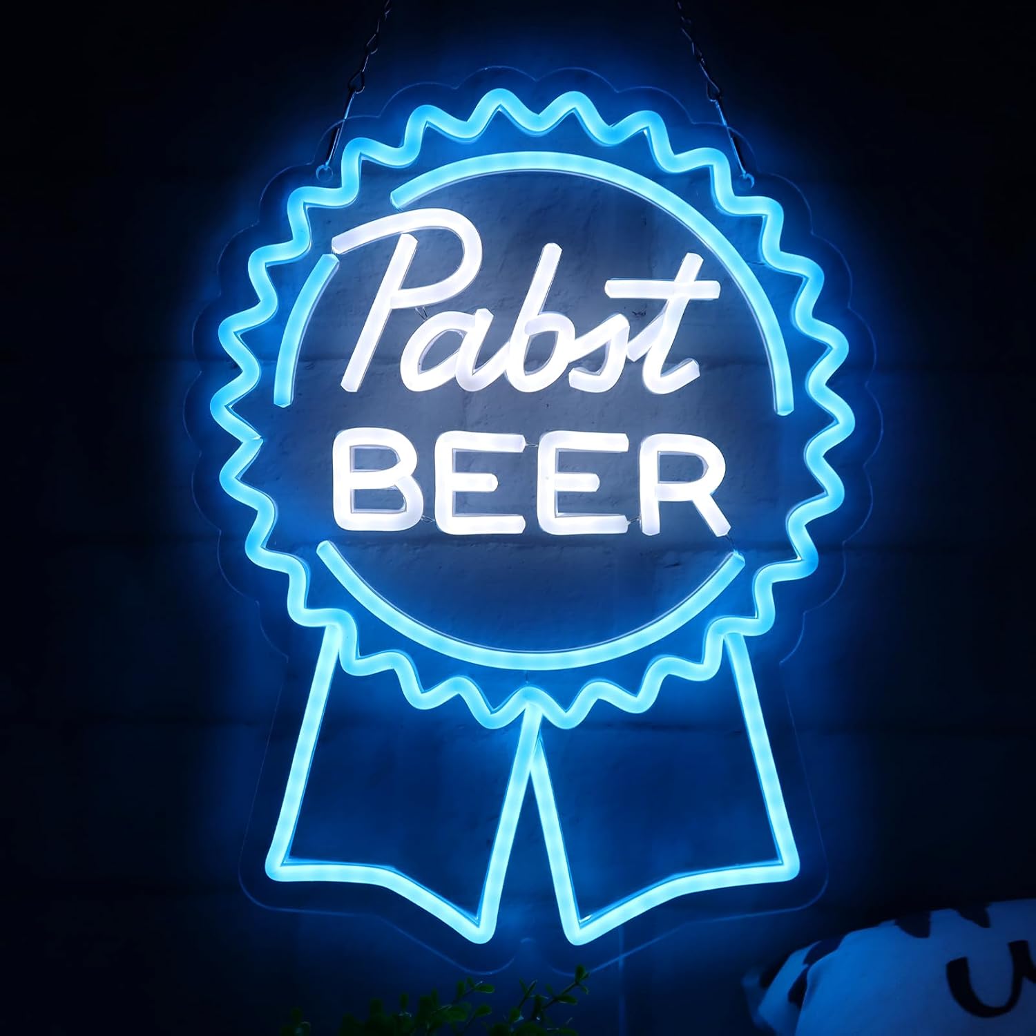 Beer & Wine Downtown - Beer Neon Sign Art Wall Light