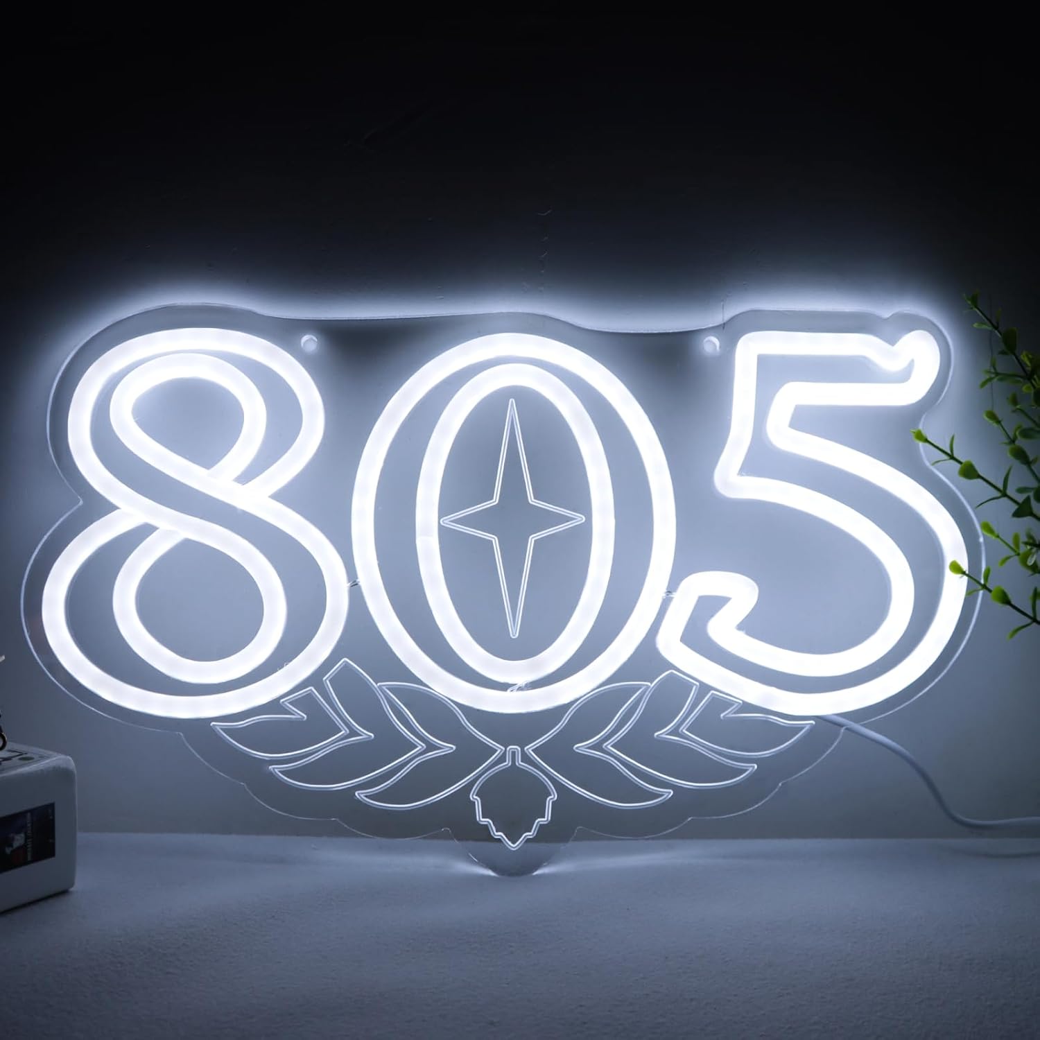 Beer & Wine Downtown - 805 Neon Sign Beer Bar Art
