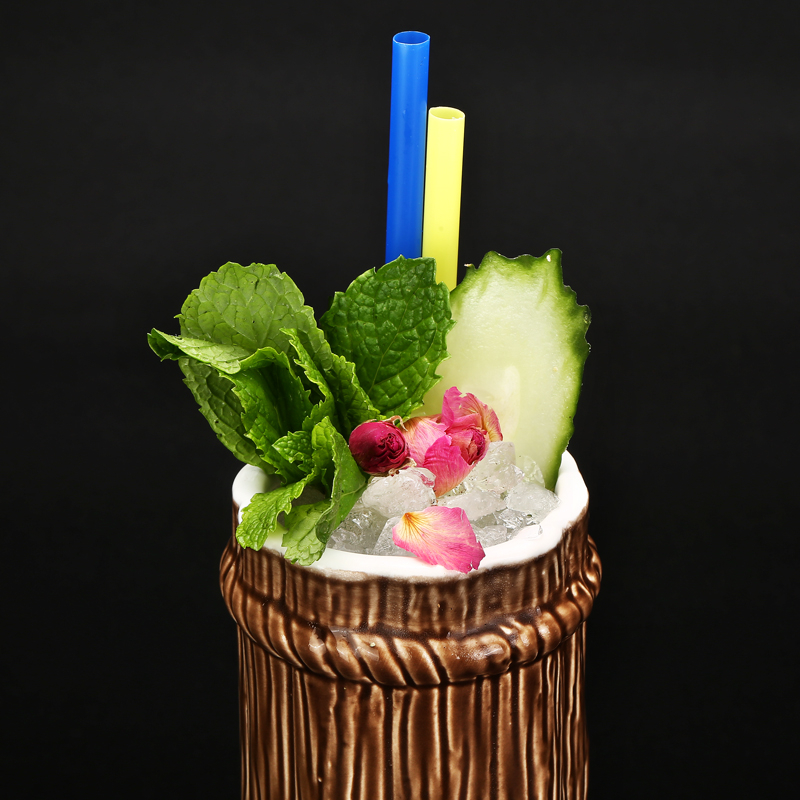 Wine Beer Coffee - 410ml Ceramic Tiki Mug Creative Porcelain