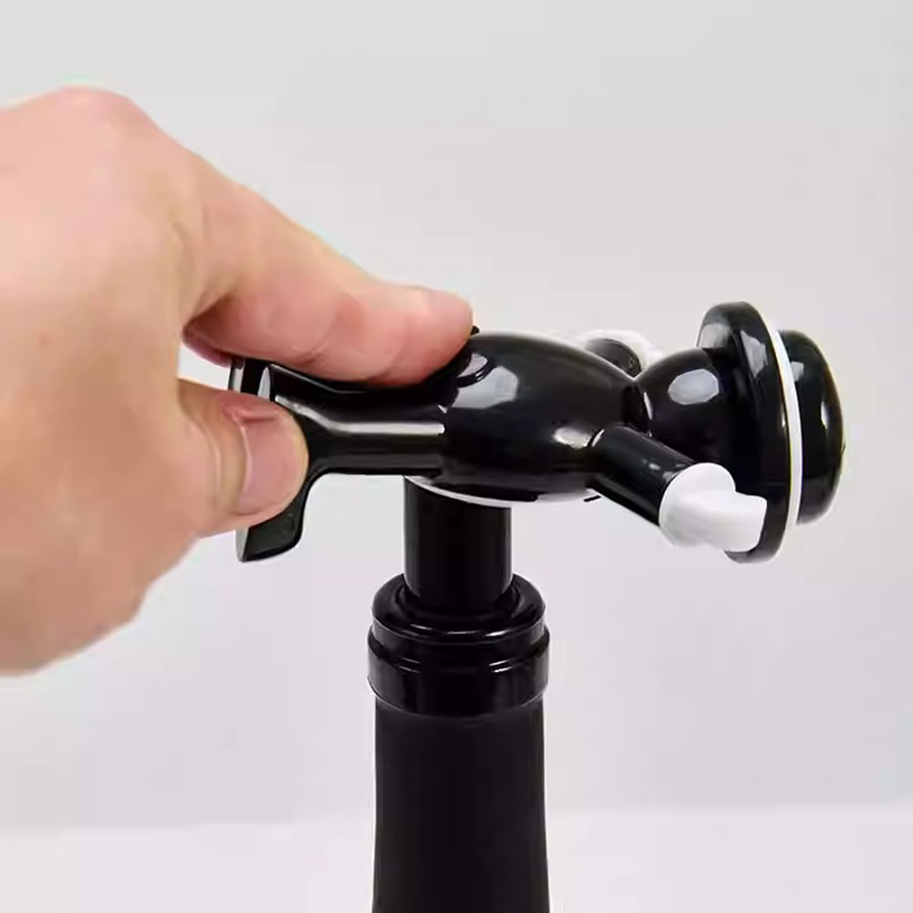 Black Cool Man Bottle Opener E - مراجعة Wine In Beer Bottle وسعره