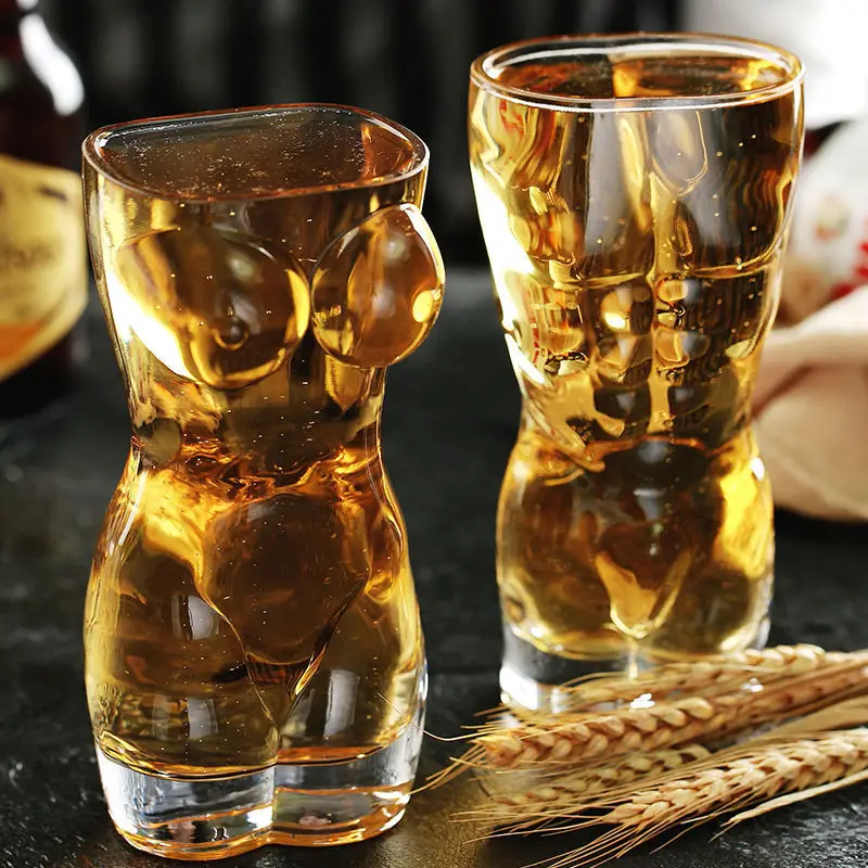 Creative Beer Glasses Body Art - مراجعة Wine Beer Mixed Drinks وسعره