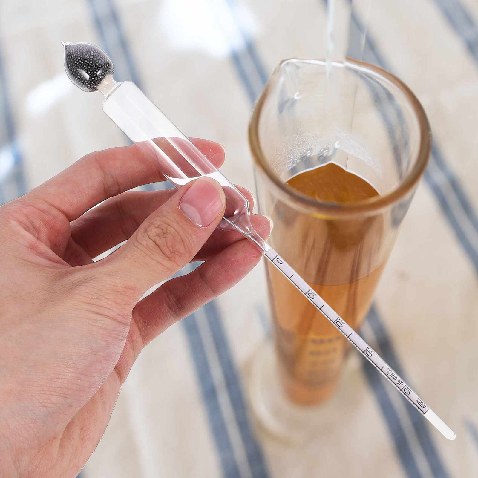 1 Set Alcohol Hydrometer Glass - مراجعة Wine Beer Alcohol Percentage وسعره