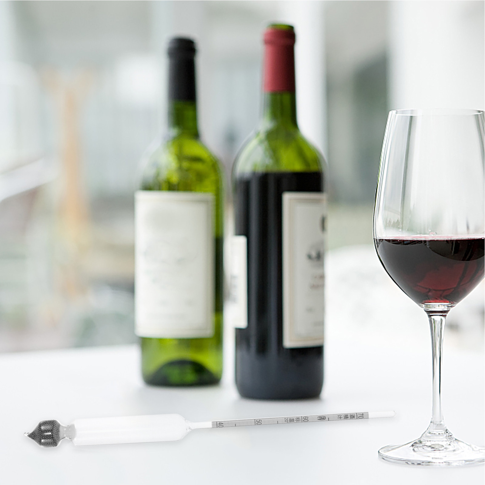 1 Set Alcohol Hydrometer Glass - مراجعة Wine Beer Alcohol Percentage وسعره
