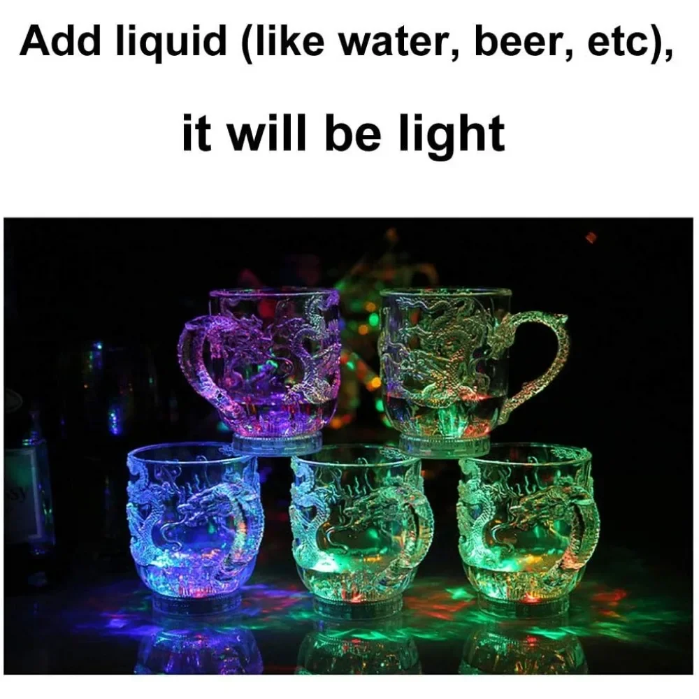 1pcs Color-Changing Luminous L - مراجعة Wine Beer Coffee وسعره