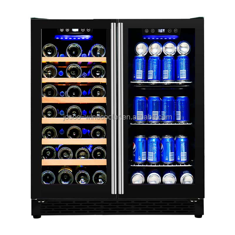 120V 66 Bottles Wine and Bever - مراجعة Wine Beer Fridge Cabinet وسعره