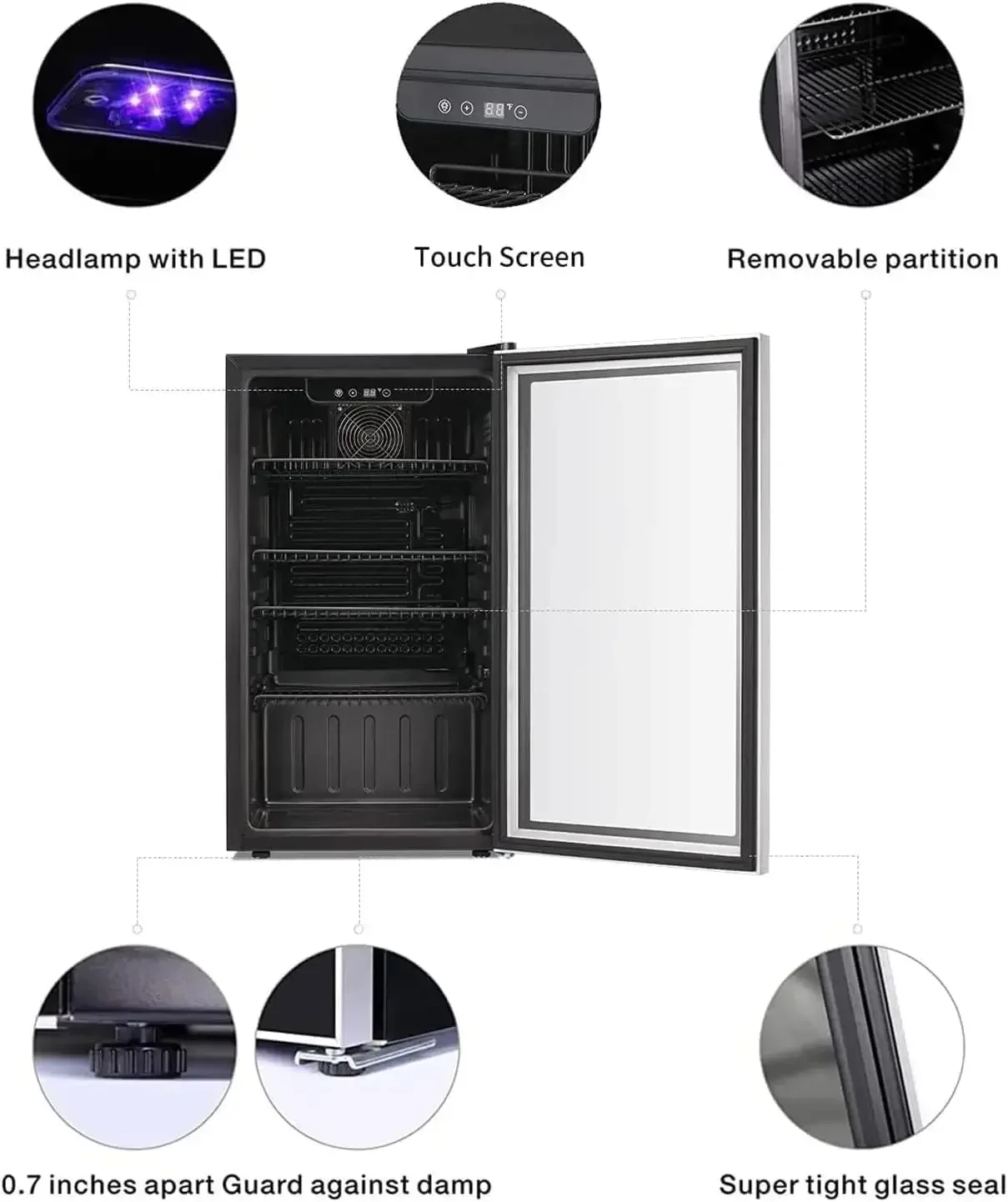 （XMSJ-Hot）26 Bottle 130 Can Wi - مراجعة Wine Beer Fridge Cabinet وسعره