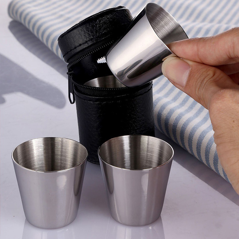 4/6Pcs Stainless Steel Cups Mi - مراجعة Wine Beer Coffee وسعره
