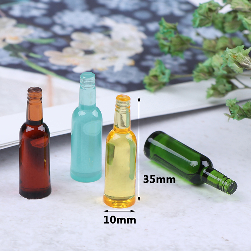 6pcs 1:12 Dollhouse Miniature  - مراجعة Wine In Beer Bottle وسعره