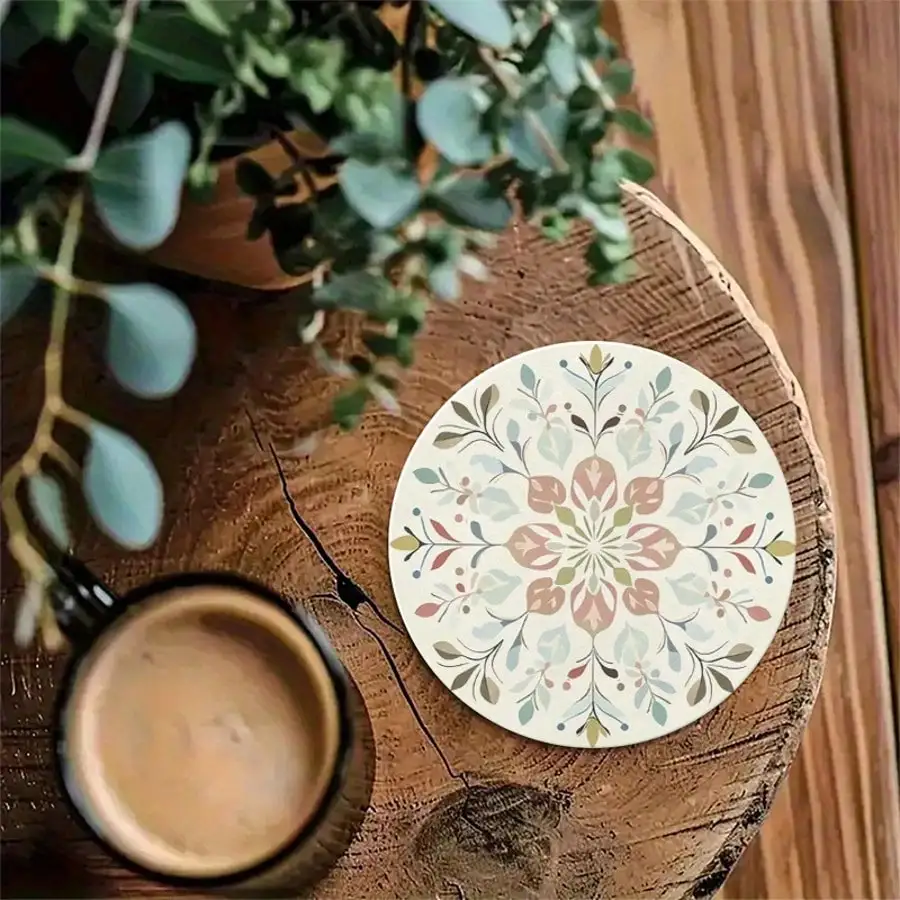 6pcs/Set Bohemian Floral Patte - مراجعة Wine Beer Drink وسعره