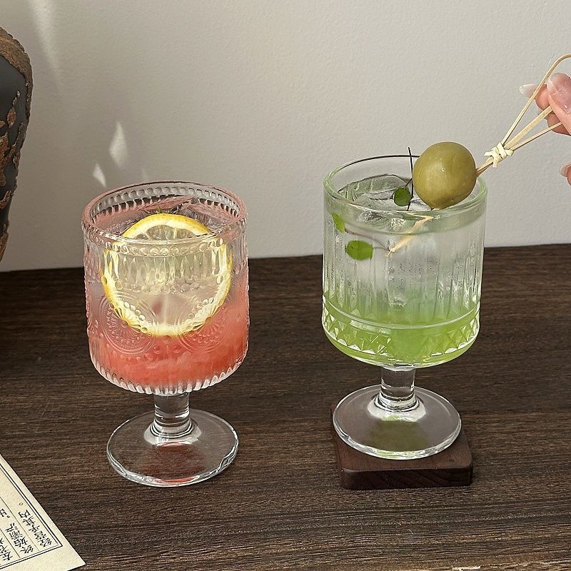 4pcs Set Vintage Embossed Mixe - مراجعة Wine Beer Mixed Drinks وسعره