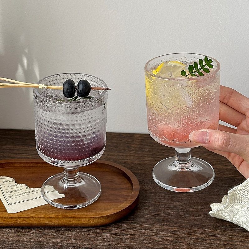 4pcs Set Vintage Embossed Mixe - مراجعة Wine Beer Mixed Drinks وسعره
