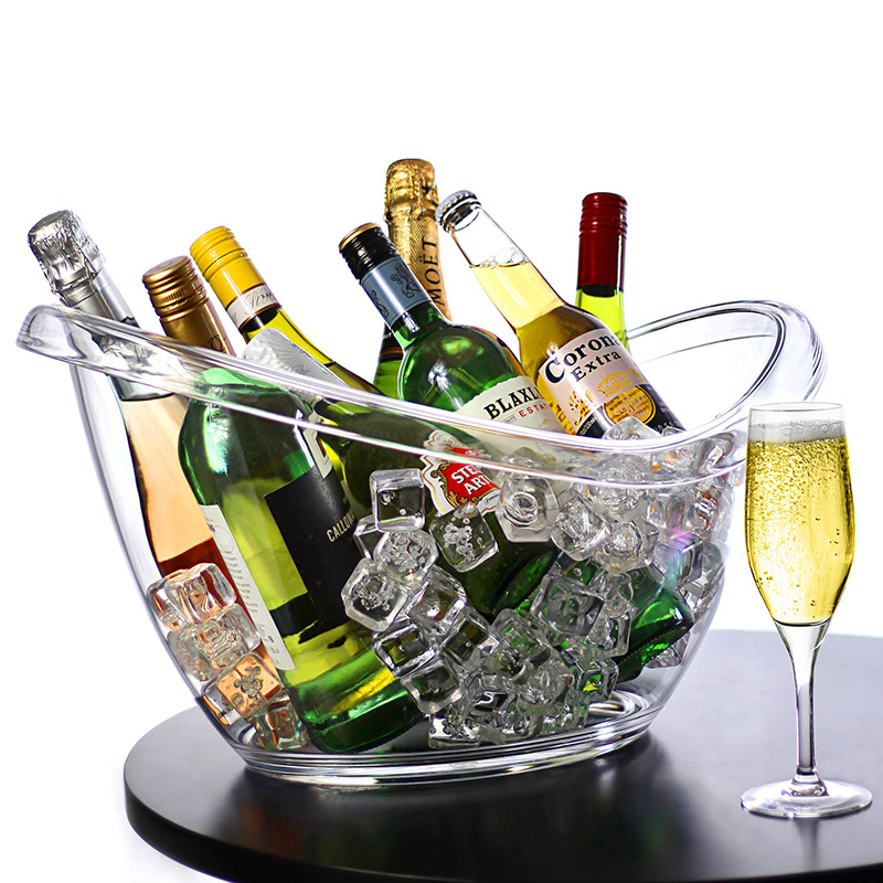 Non-LED Boat Style Ice Bucket  - مراجعة Wine Beer Mixed Drinks وسعره