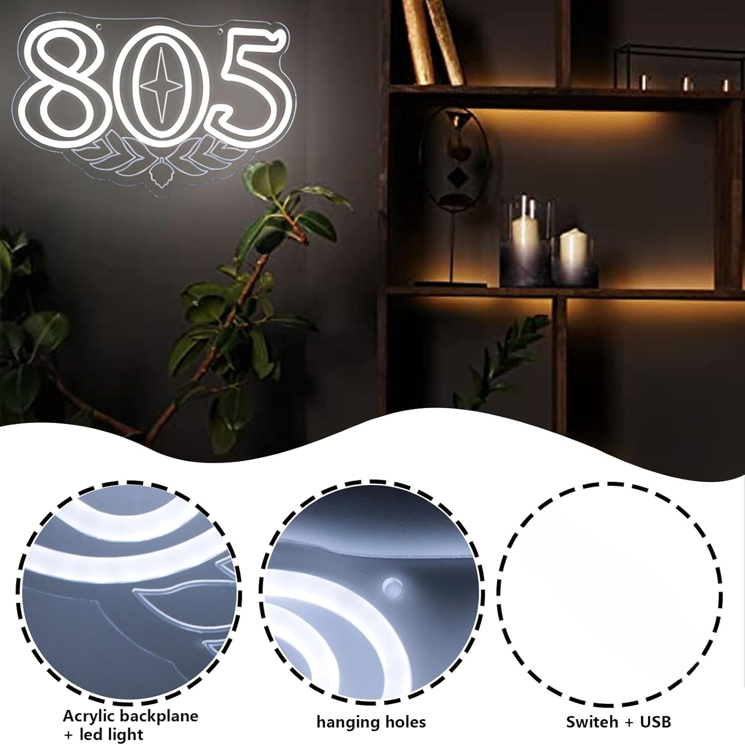 805 Neon Sign Beer Bar Art Wal - مراجعة Beer & Wine Downtown وسعره