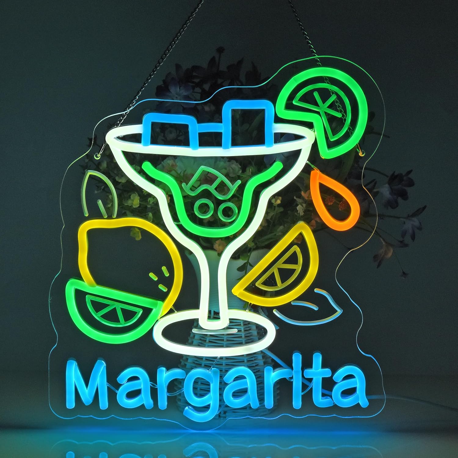 Margarita Neon Sign Wall Art D - مراجعة Beer & Wine Downtown وسعره