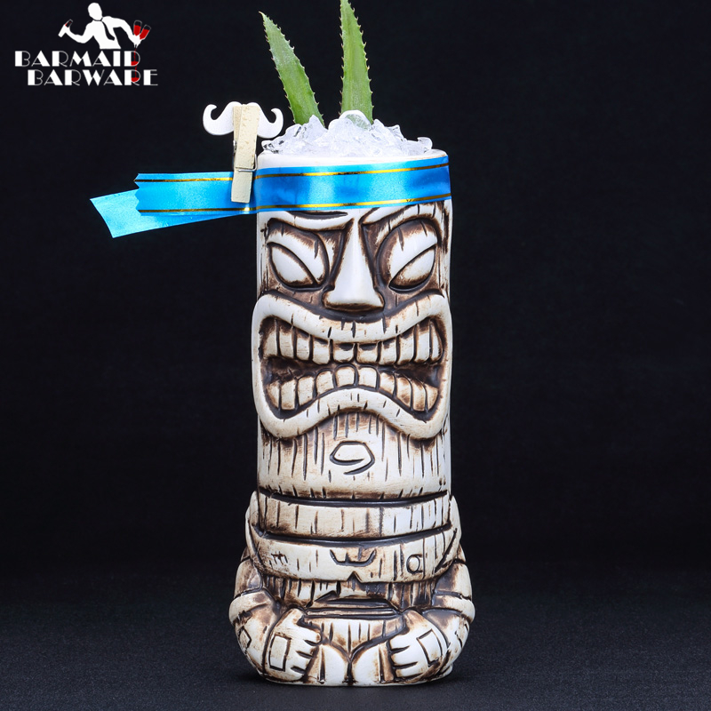 600ml Ceramic Tiki Mug Creativ - مراجعة Wine Beer Coffee وسعره