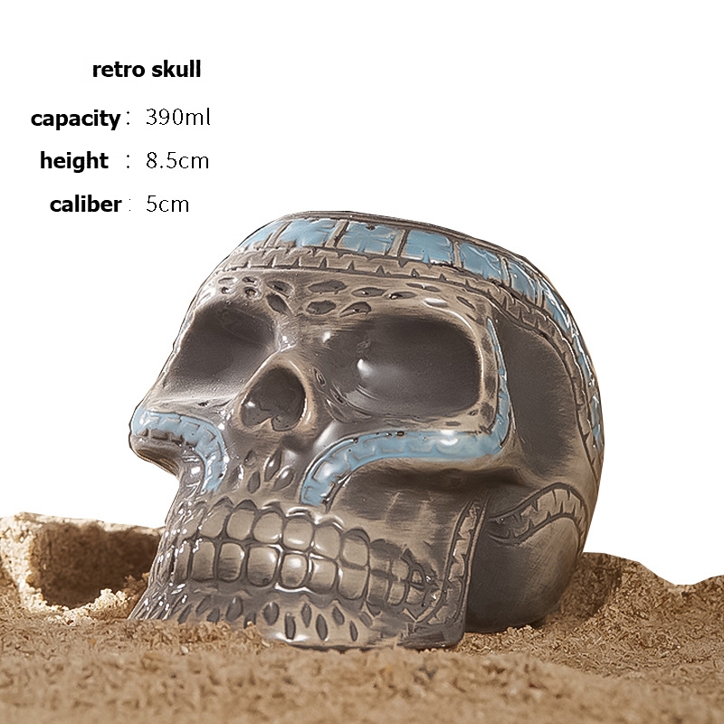 Vintage skull like ceramic win - مراجعة Wine Like Beer وسعره