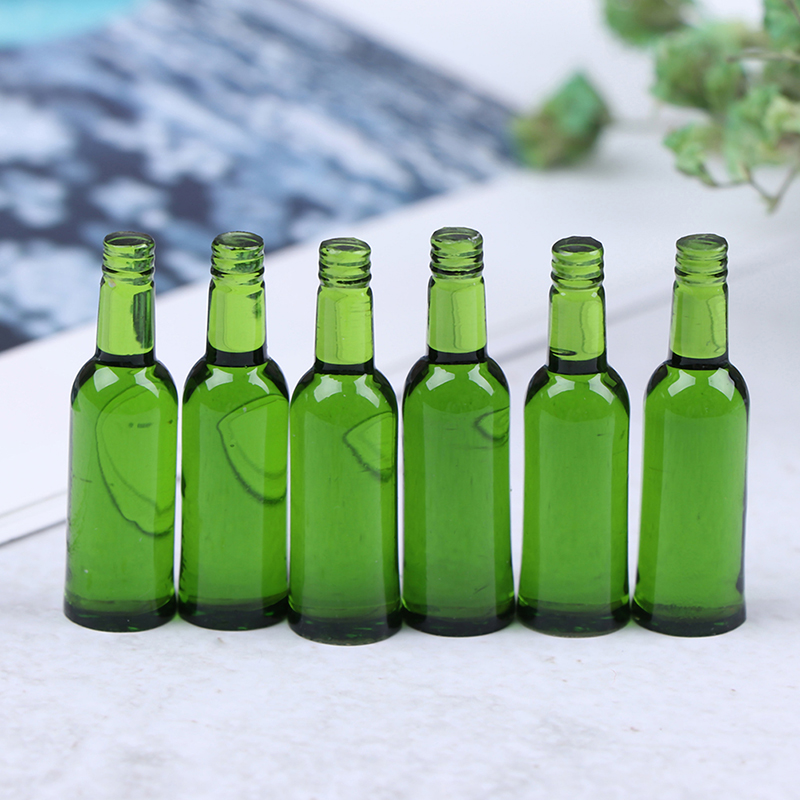 6pcs 1:12 Dollhouse Miniature  - مراجعة Wine In Beer Bottle وسعره