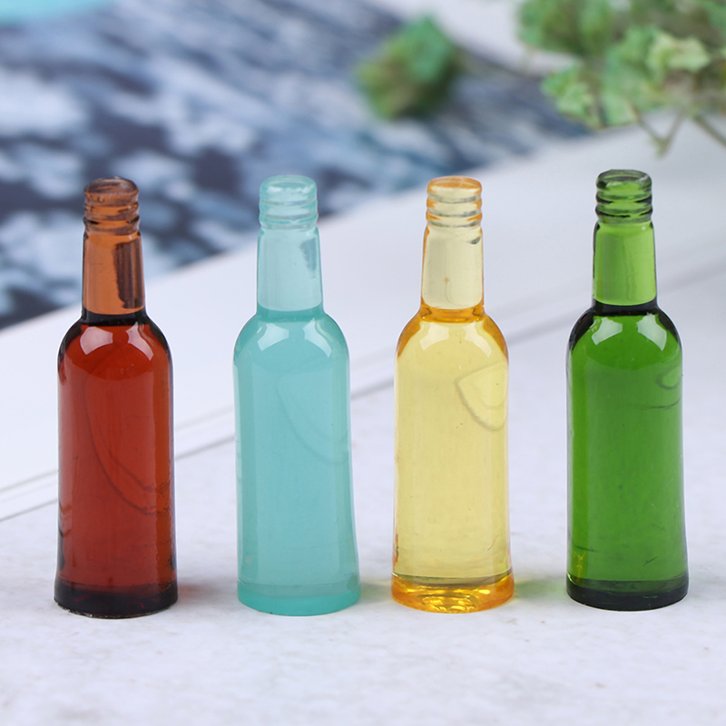 6pcs 1:12 Dollhouse Miniature  - مراجعة Wine In Beer Bottle وسعره