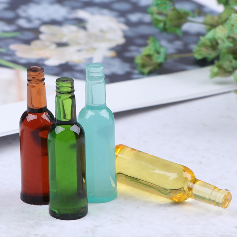 6pcs 1:12 Dollhouse Miniature  - مراجعة Wine In Beer Bottle وسعره
