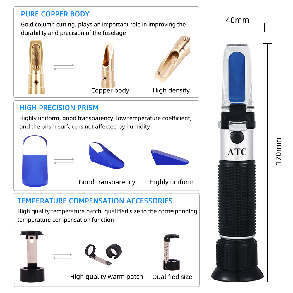 Refractometer Beer Wort Dual 0 - مراجعة Wine N Beer وسعره