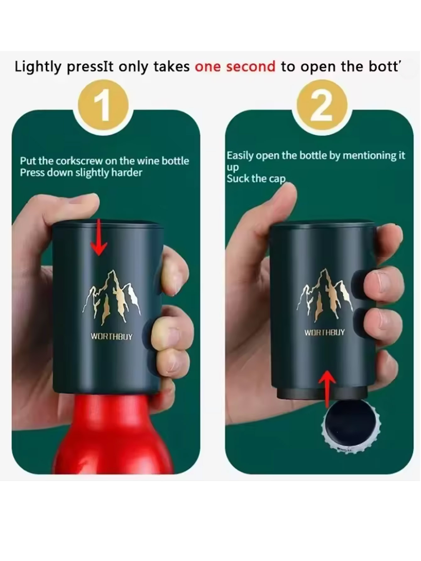 1Pcs Automatic Beer Bottle Ope - مراجعة Wine In Beer Bottle وسعره