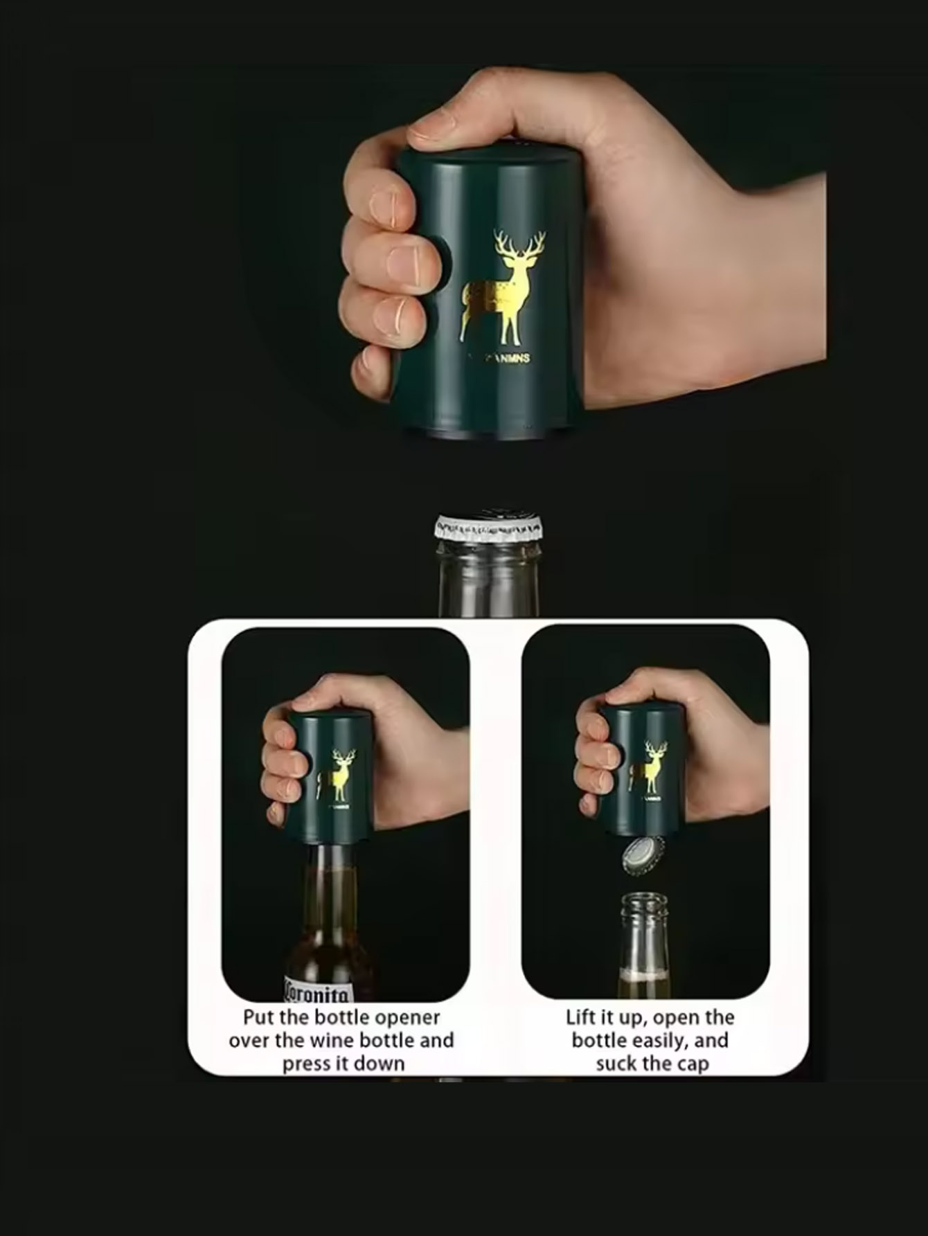1Pcs Automatic Beer Bottle Ope - مراجعة Wine In Beer Bottle وسعره