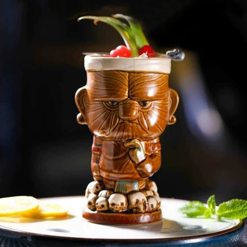 520ml Ceramic Tiki Mug Creativ - مراجعة Wine Beer Coffee وسعره