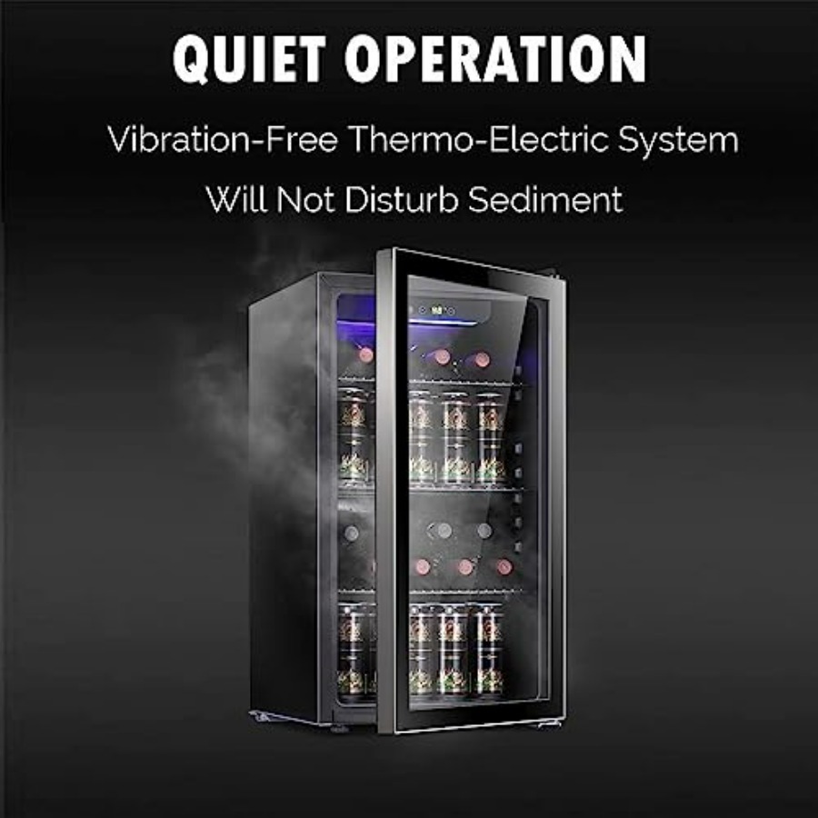 26 Bottle 130 Can Wine Cooler  - مراجعة Wine Beer Fridge Cabinet وسعره