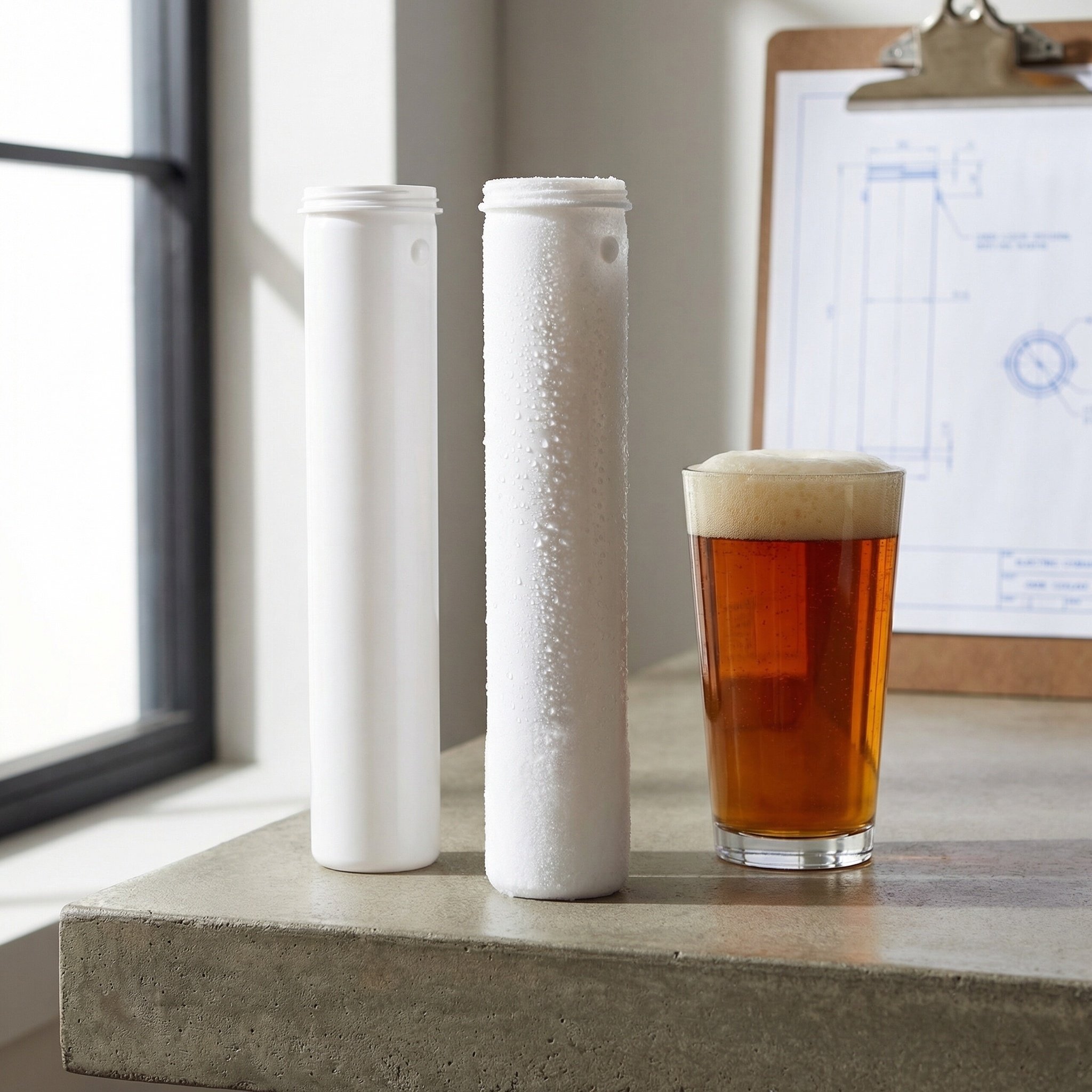 2Pcs Beer Tower Ice Tube Bever - مراجعة Wine Beer Drink وسعره