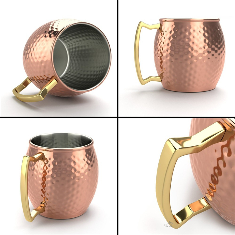 1pcs 550ml Moscow Mule Copper  - مراجعة Wine Beer Coffee وسعره