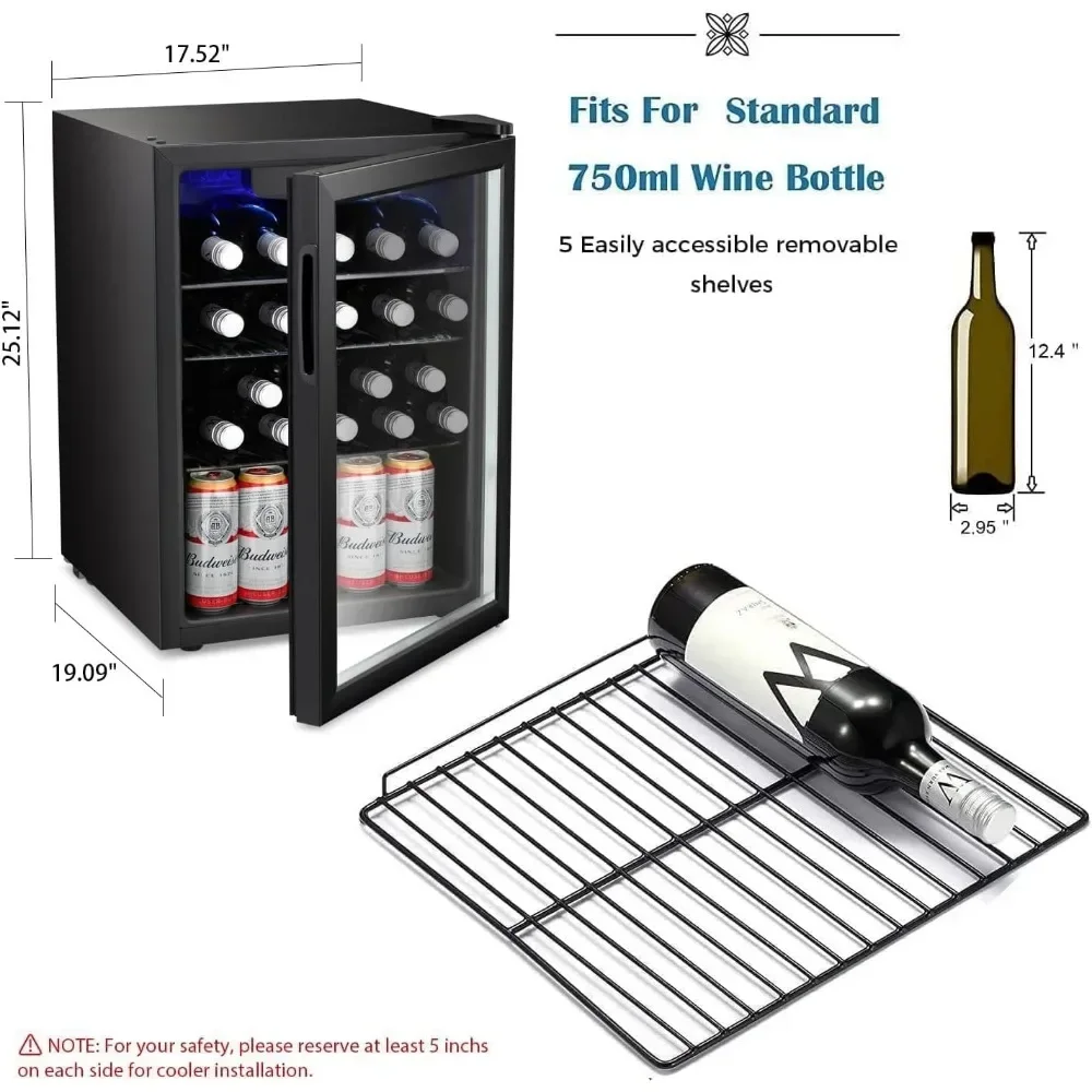 Bestseller24 Bottle Wine Coole - مراجعة Wine Beer Fridge Cabinet وسعره