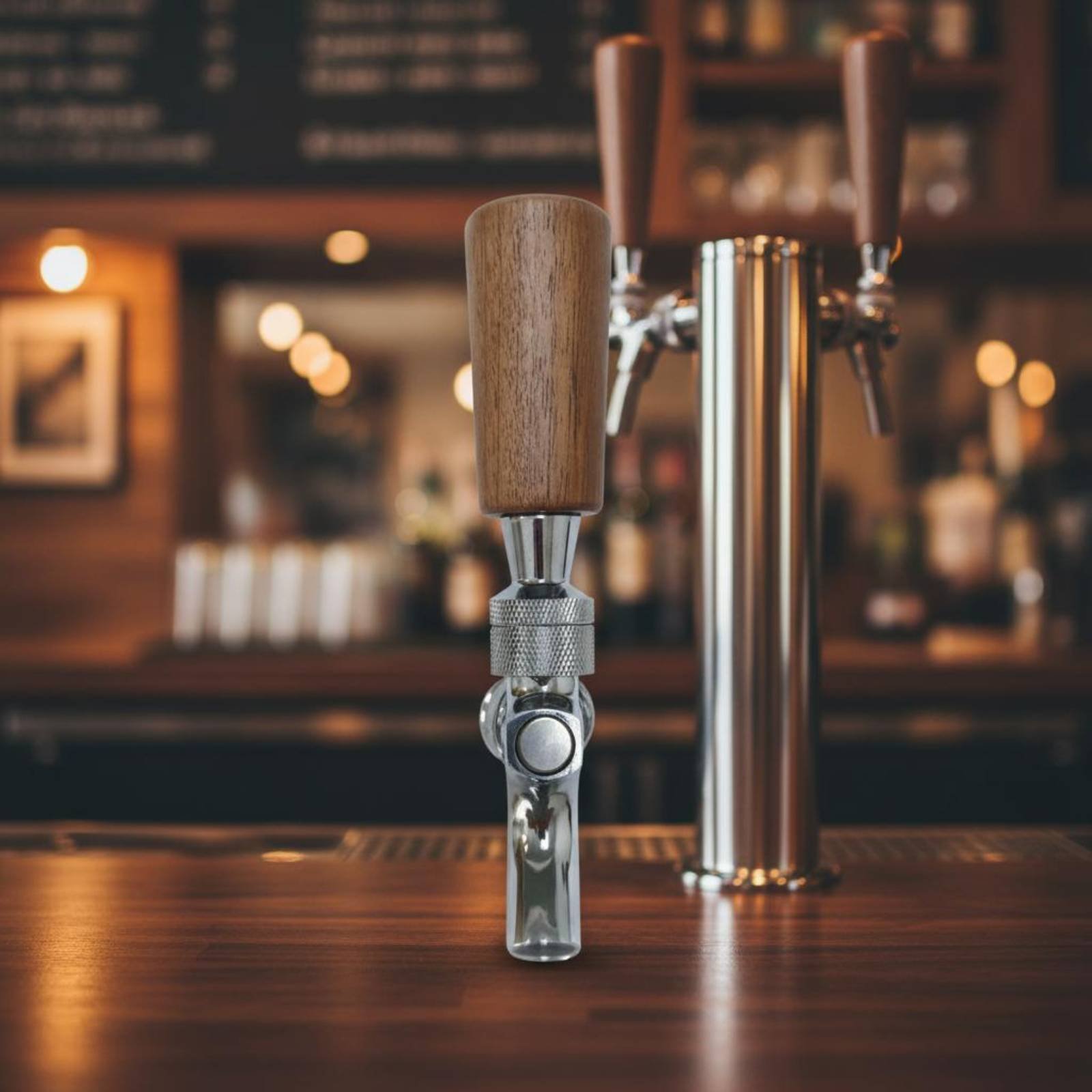 Short Wooden Beer Handle Solid - مراجعة Wine Beer Usa وسعره
